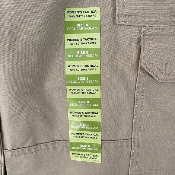 5.11 Tactical Cotton Canvas Cargo Pant Khaki Women's Size 8 TDU EMS Uniform New - Picture 12 of 13